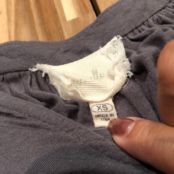 light grey Anthropologie long sleeve - Picture 2 of 3